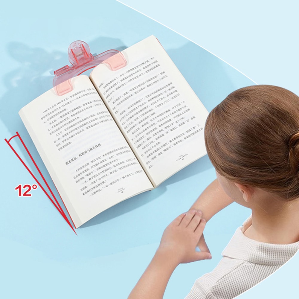 3pcs Book Clip Set, Simple Reading Stand with Note Clamp Anti-Flip Folder Fixed Reading Holder for Desk, Office