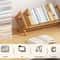 Desktop Bookshelf Organizer Bamboo Office Document Magazine Storage Shelf For Student Economy Stand