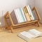 Desktop Bookshelf Organizer Bamboo Office Document Magazine Storage Shelf For Student Economy Stand