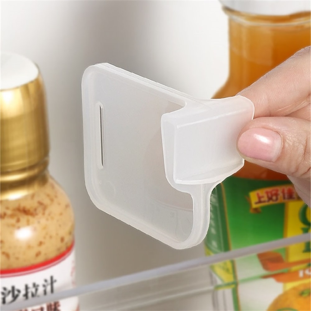 Refrigerator Storage Partition Board, Retractable Plastic Divider, Kitchen Shelf Organizer for Bottles, Cans