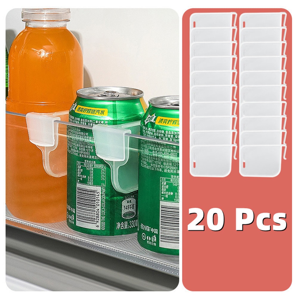 Refrigerator Storage Partition Board, Retractable Plastic Divider, Kitchen Shelf Organizer for Bottles, Cans