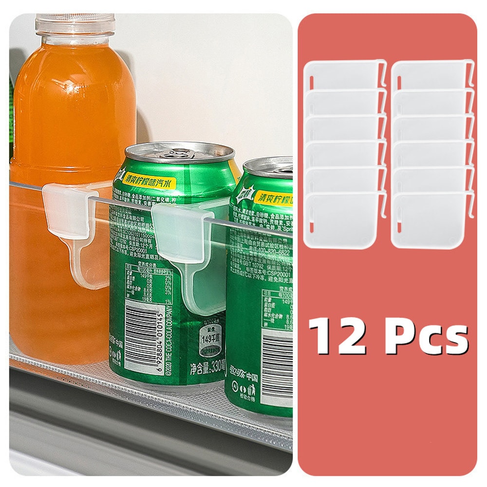 Refrigerator Storage Partition Board, Retractable Plastic Divider, Kitchen Shelf Organizer for Bottles, Cans