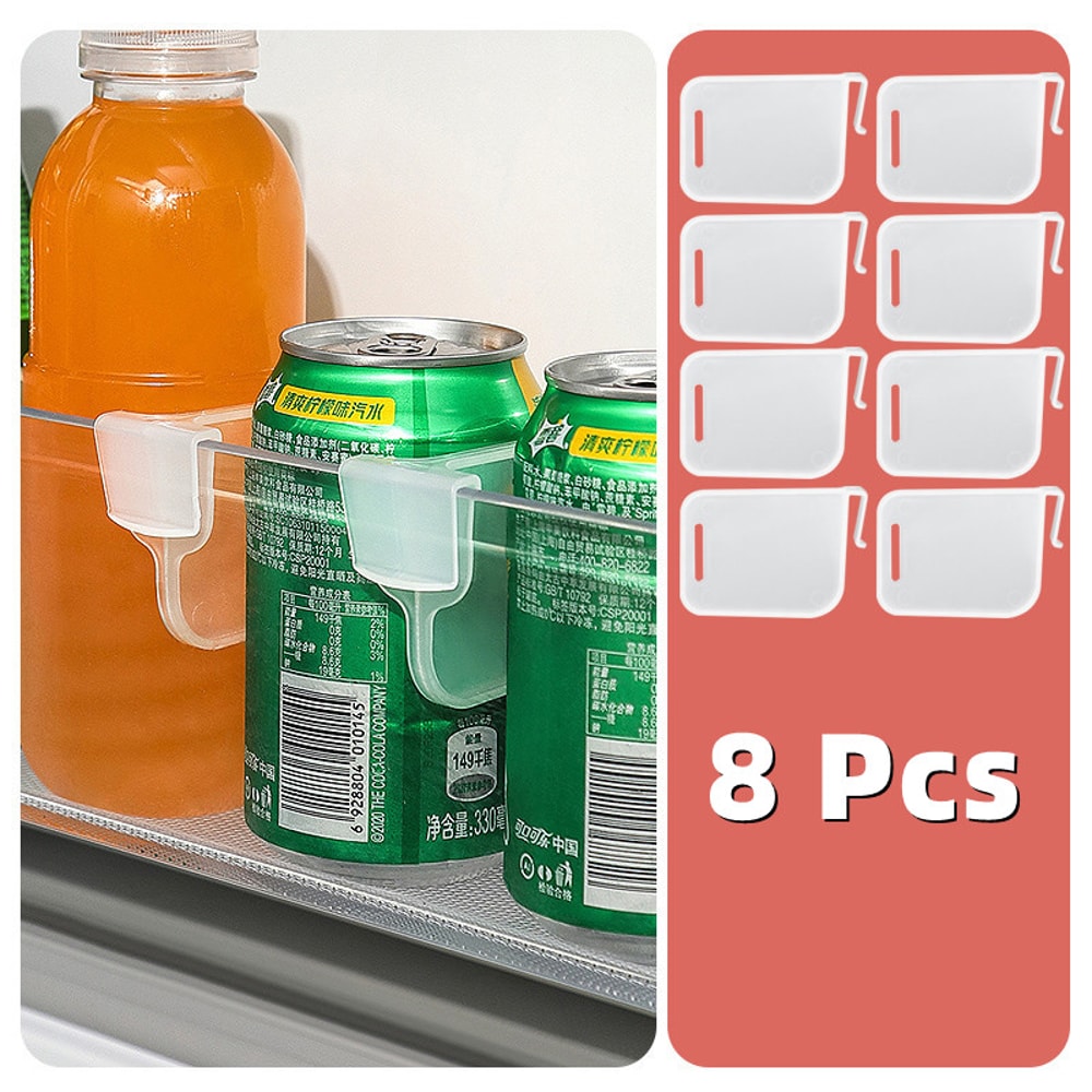 Refrigerator Storage Partition Board, Retractable Plastic Divider, Kitchen Shelf Organizer for Bottles, Cans