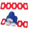 Red Silicone Fridge Can Beer Wine Bottle Rack Holder Mat – Anti-Skid Stacking Tidy Tool, Foldable Kitchen Organizer
