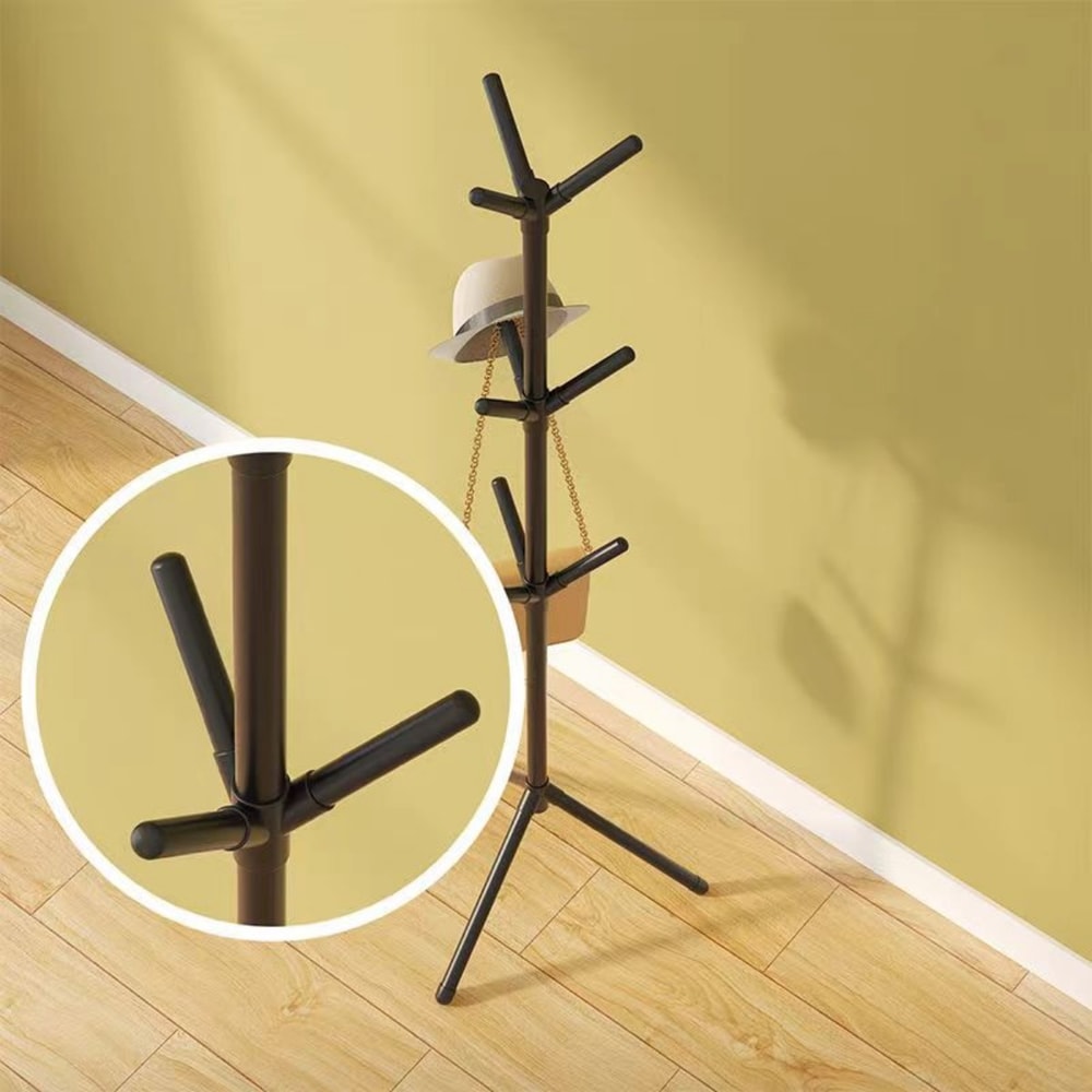 FloortoFloor Clothes And Hats Rack Vertical Tree Branch Coat Hook For Bedroom Hallway Hat Scarf Han 3