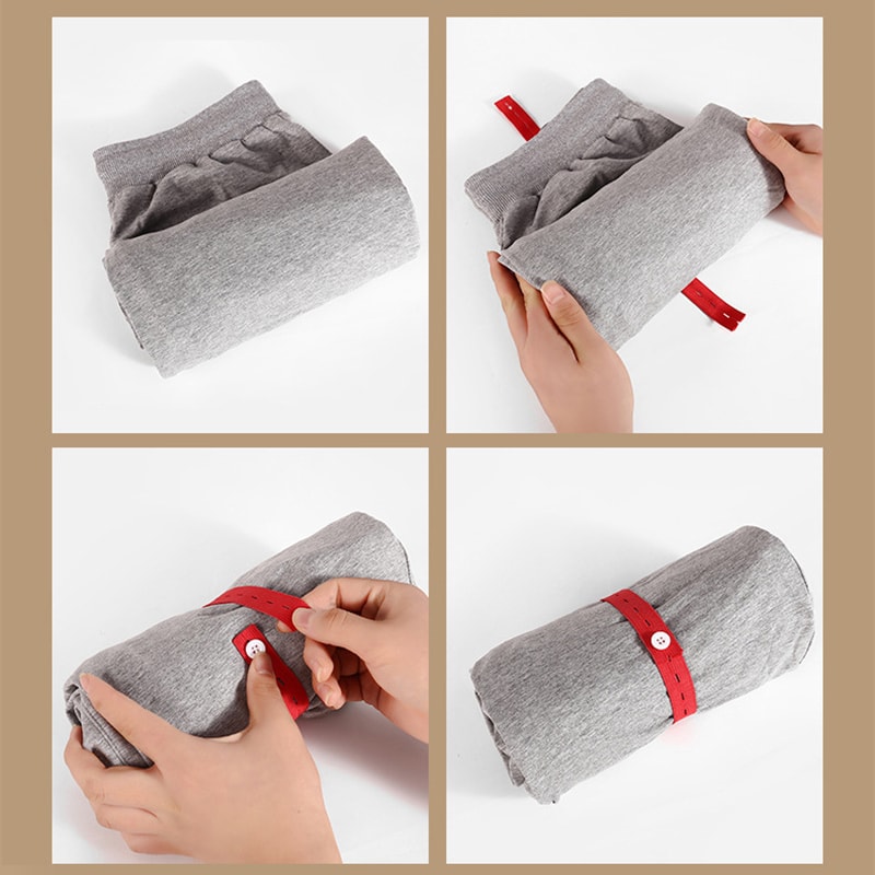 10-50pcs Elastic Bands with Button Hole, Nylon Webbing for DIY Craft, Sewing, Garment Trousers Storage Organizers