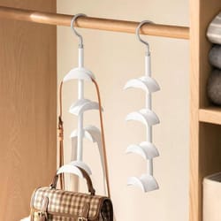 360 degree arched hanger hook, durable bag rack holder for home storage, closet, hats, silk scarves, shawls, purses