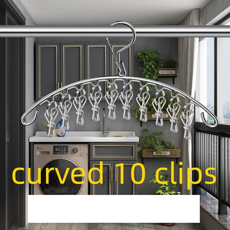 Premium Stainless Steel Windproof Clips HeavyDuty Clothespin For Laundry Hanger Clothesline Sock To 5