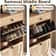 Bohemian Shoe Cabinet with 2 Flip Drawers, Free Standing Shoe Storage Organizer with Rattan Doors for Entryway