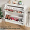 Space-Saving Shoe Storage Cabinet, Wood Organizer for Entryway with 3 Flip Drawers, Freestanding Rack, Adjustable Shelf