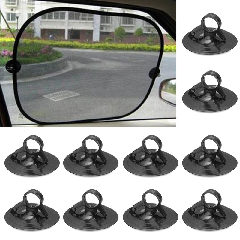 Rubber Clear Suction Cup Sucker, Heavy Duty PVC Suction Cup Hook for Car Sun Shade, Bathroom, Wall