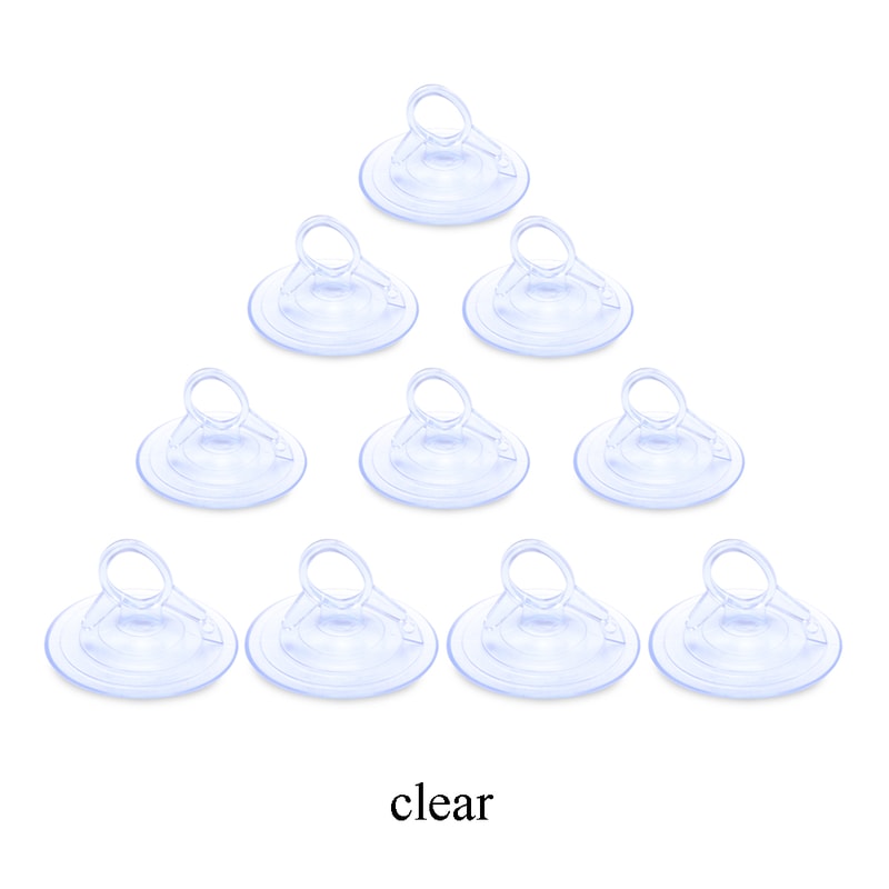 Rubber Clear Suction Cup Sucker, Heavy Duty PVC Suction Cup Hook for Car Sun Shade, Bathroom, Wall