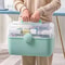 Large Capacity Family Medicine Organizer Box, Portable First Aid Kit & Plastic Medicine Storage Box for Home Organizing