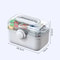 Large Capacity Family Medicine Organizer Box, Portable First Aid Kit & Plastic Medicine Storage Box for Home Organizing