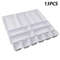 13Pcs Drawer Organizers Separator, Home, Office Storage Box for Desk, Kitchen, Bathroom, Makeup, Stationery & More