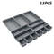 13Pcs Drawer Organizers Separator, Home, Office Storage Box for Desk, Kitchen, Bathroom, Makeup, Stationery & More