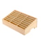 24-Cell Simple Mobile Phone Storage Box, Wooden Multi-Grid Organizer for Office, Classroom Conference Rooms