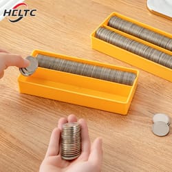 portable storage box, paper money album, banknote case with transparent plastic holder for coin storage, collection