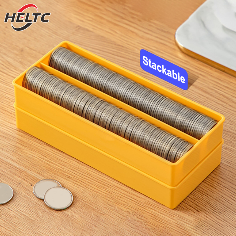 Portable Storage Box, Paper Money Album, Banknote Case with Transparent Plastic Holder for Coin Storage, Collection