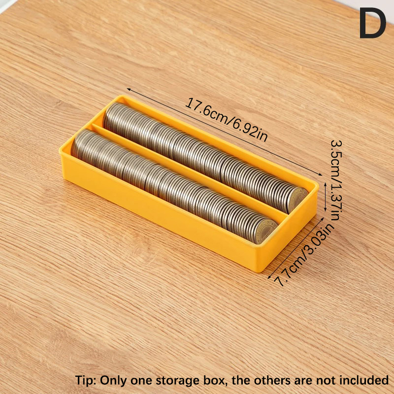 Portable Storage Box, Paper Money Album, Banknote Case with Transparent Plastic Holder for Coin Storage, Collection