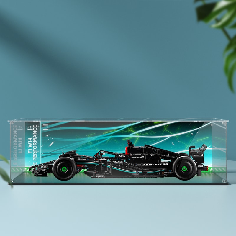 Premium Acrylic Display Box For Lego Dustproof Mercedes Building Block Case Clear Model Car Storage 1