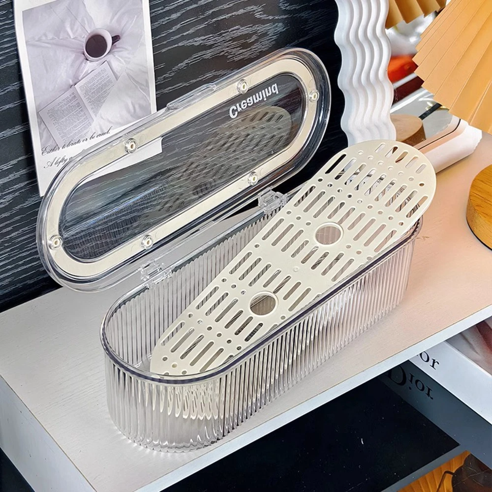 Hair Accessories Organizer Acrylic Storage Box Clear Hair Tie Organizer for Headband Laundry Pods Container Desktop Storage Box