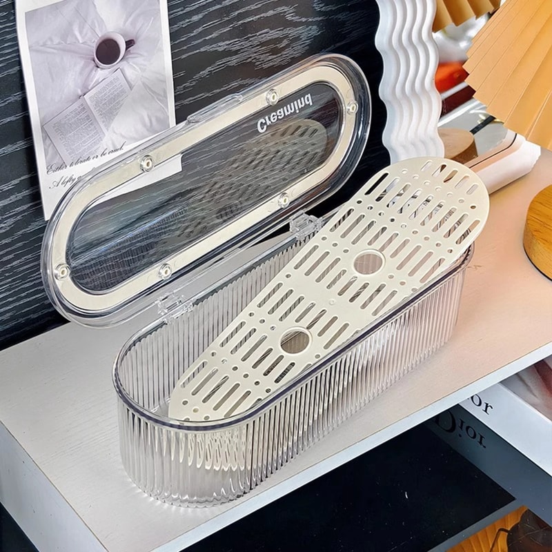 Hair Accessories Organizer Acrylic Storage Box Clear Hair Tie Organizer for Headband Laundry Pods Container Desktop Storage Box