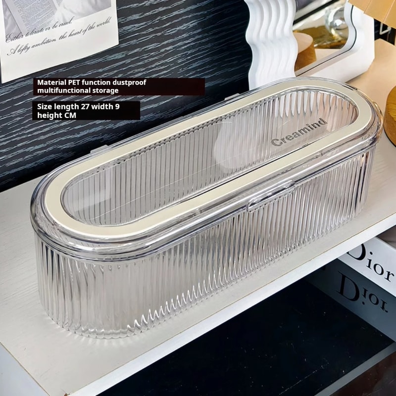 Hair Accessories Organizer Acrylic Storage Box Clear Hair Tie Organizer for Headband Laundry Pods Container Desktop Storage Box