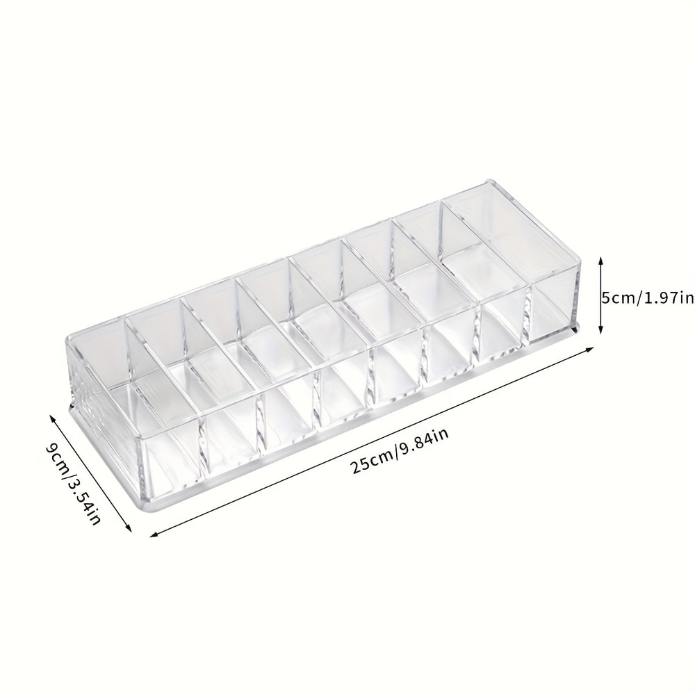 Acrylic Nail Polish Organizer, Clear Display Rack for Cosmetic Storage, Durable & Easy to Clean Nail Studio Props
