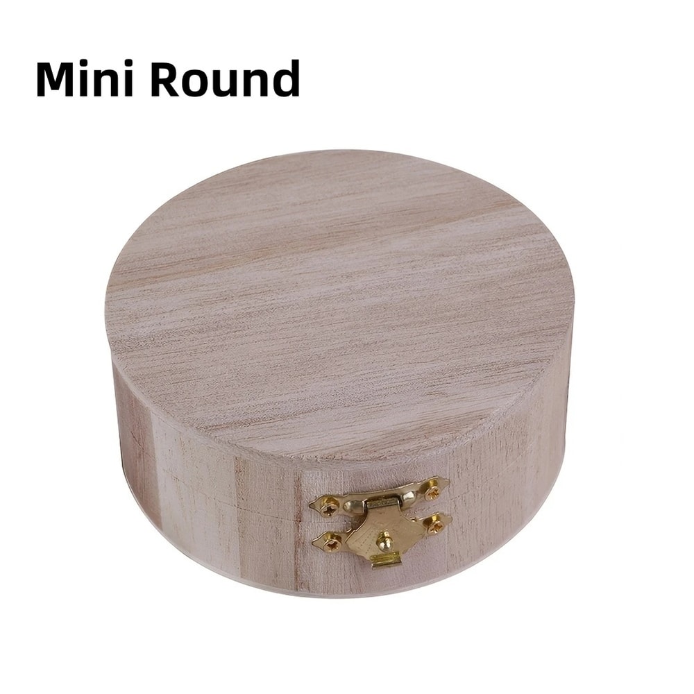 Handmade Solid Wood Jewelry Case, Rectangular Flip Top Wooden Storage Box, Crafted Gift for Keepsakes, Treasures