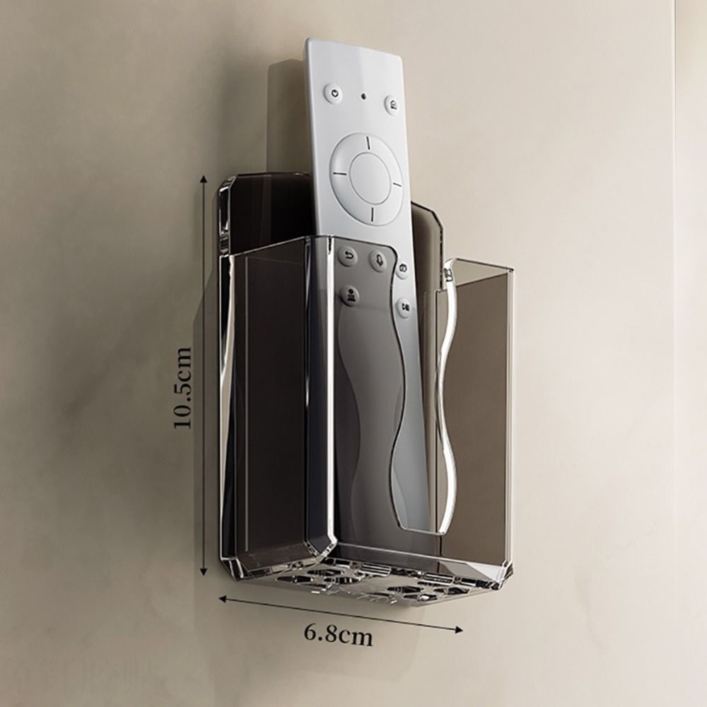 Durable Non-Perforated Wall Mounted Remote Controller Holder, Hanging Stand for Air Conditioner Remote, Phone Charging