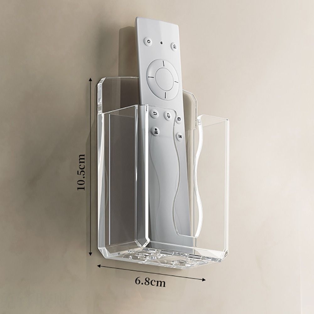 Durable Non-Perforated Wall Mounted Remote Controller Holder, Hanging Stand for Air Conditioner Remote, Phone Charging