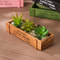 Retro Garden Plant Pot, Vintage Wooden Storage Box for Sundries, Stationery, Pen Box, Succulents, Flower Pots, Balcony