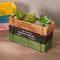 Retro Garden Plant Pot, Vintage Wooden Storage Box for Sundries, Stationery, Pen Box, Succulents, Flower Pots, Balcony