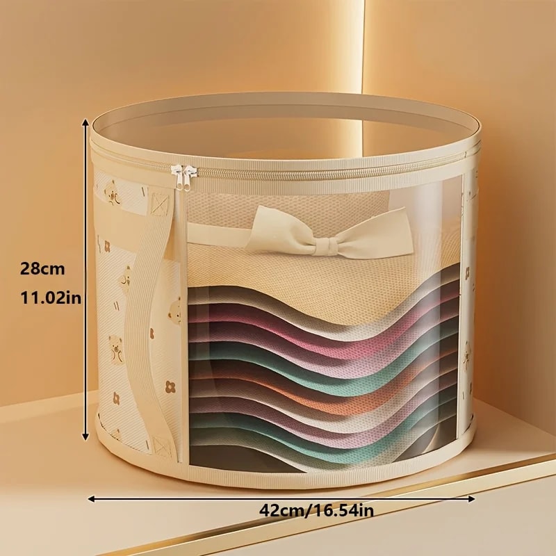 Hat Storage Box, Travel-Friendly Organizer for Beach Hats, Wide Brimmed Hats, Sun Hats, Wardrobe Accessory Essential