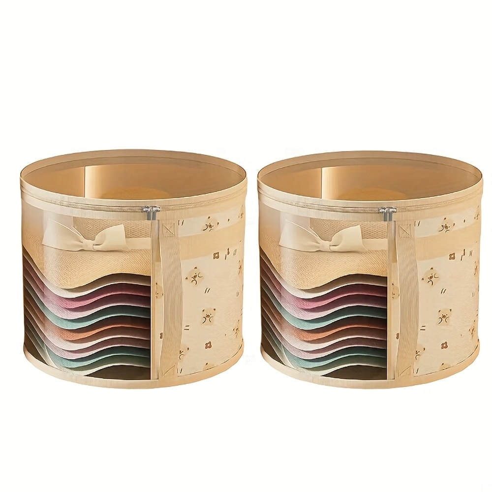 Hat Storage Box, Travel-Friendly Organizer for Beach Hats, Wide Brimmed Hats, Sun Hats, Wardrobe Accessory Essential