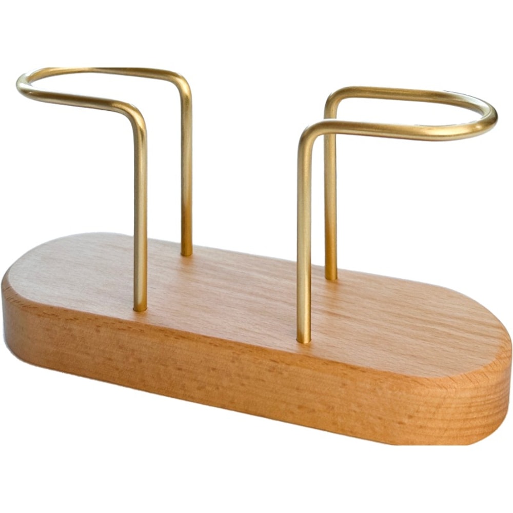 HeMu-Tooth Swab Tube Tissue Holder, Black Walnut Minimalist Dining Table Tissue Storage Rack for Restaurant Coffee Shops