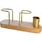 HeMu-Tooth Swab Tube Tissue Holder, Black Walnut Minimalist Dining Table Tissue Storage Rack for Restaurant Coffee Shops