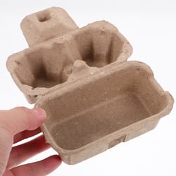 12pcs egg carton, paper pulp container egg box storage bulk egg holders, chicken egg trays & fridge organizers for safe