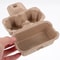 12Pcs Egg Carton, Paper Pulp Container Egg Box Storage Bulk Egg Holders, Chicken Egg Trays & Fridge Organizers for Safe