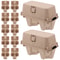 12Pcs Egg Carton, Paper Pulp Container Egg Box Storage Bulk Egg Holders, Chicken Egg Trays & Fridge Organizers for Safe