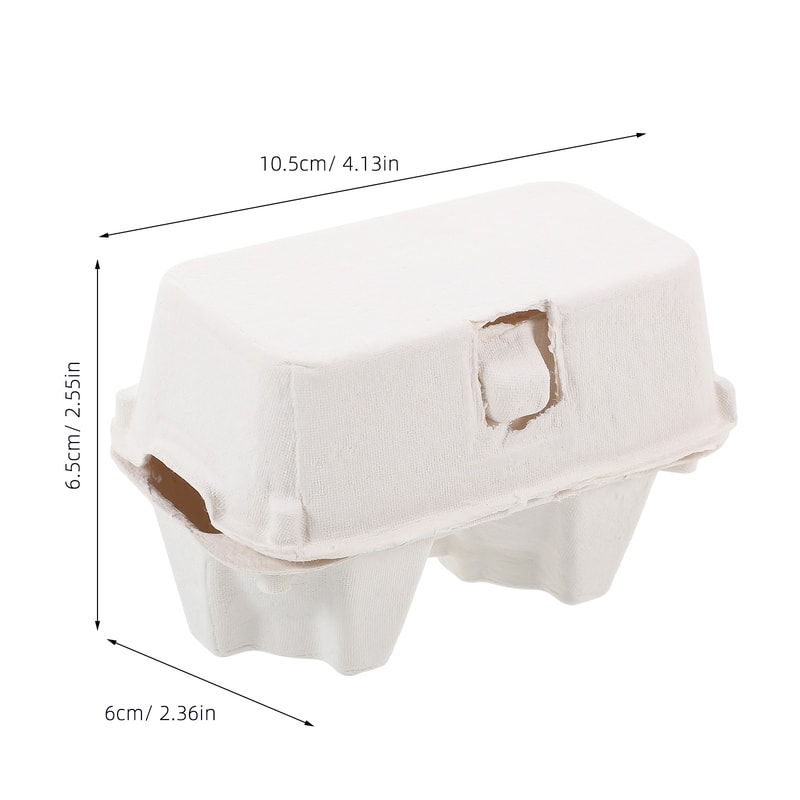 12Pcs Egg Carton, Paper Pulp Container Egg Box Storage Bulk Egg Holders, Chicken Egg Trays & Fridge Organizers for Safe