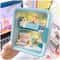 Rectangle Box Storage, Anime Figure & Doll Collection Display Stand Organizer Case for Dimoo Home Decor