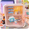 Rectangle Box Storage, Anime Figure & Doll Collection Display Stand Organizer Case for Dimoo Home Decor