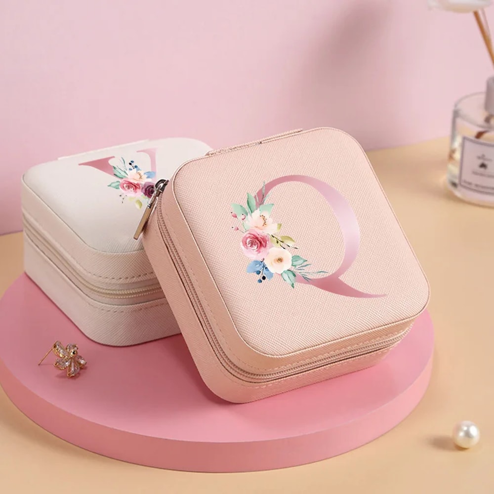 Elegant Jewelry Box for Bridesmaid Proposal Gift, Customised Jewelry Storage Box, Ring Box for Wedding Ceremony