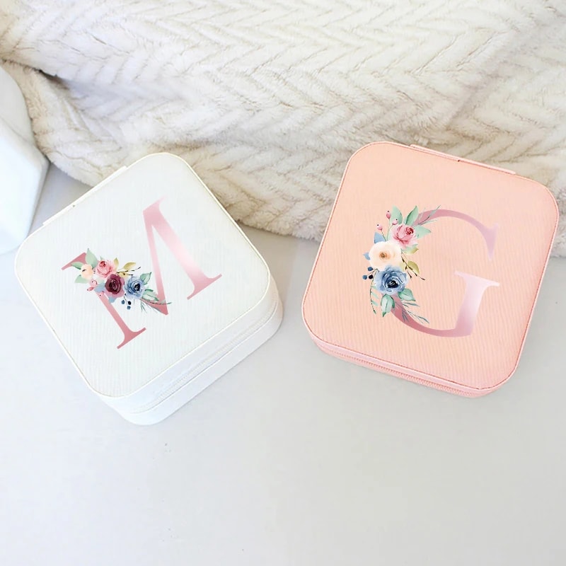 Elegant Jewelry Box for Bridesmaid Proposal Gift, Customised Jewelry Storage Box, Ring Box for Wedding Ceremony