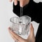 Bowknot Crystal Glass Jewelry Storage Box, Transparent Exquisite Organizer Multifunctional Home Decor for Dressing Table