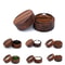 Natural Walnut Wood Wedding Ring Case Box Handcrafted Jewelry Display Organizer For Earrings Rings 0