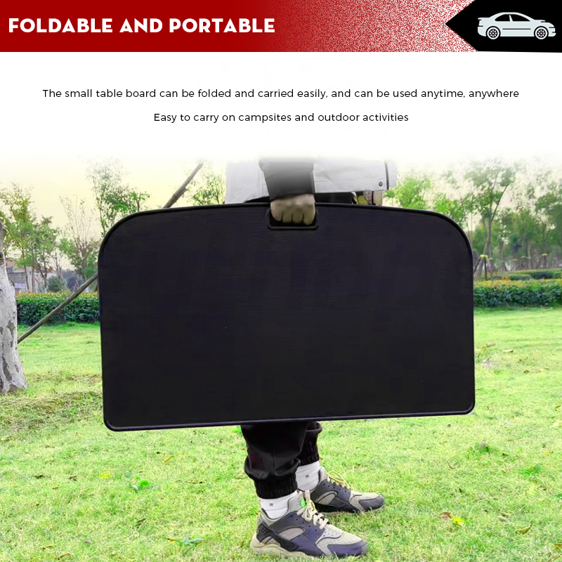 Futhope Portable Trunk Picnic Table For Tesla Y 20182024 Foldable Travel Desk For Camping Work Rest 2