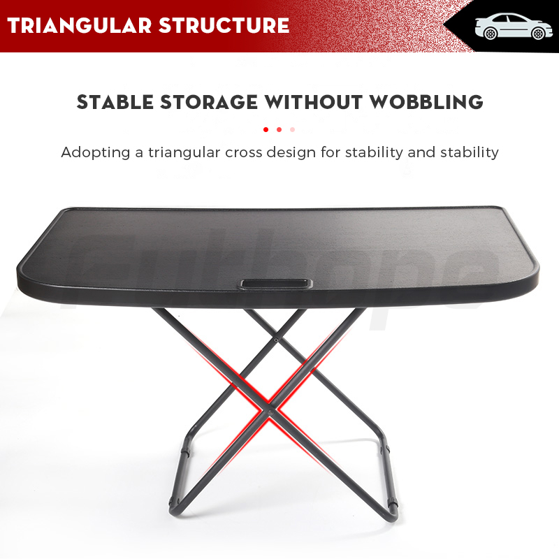 Futhope Portable Trunk Picnic Table For Tesla Y 20182024 Foldable Travel Desk For Camping Work Rest 4